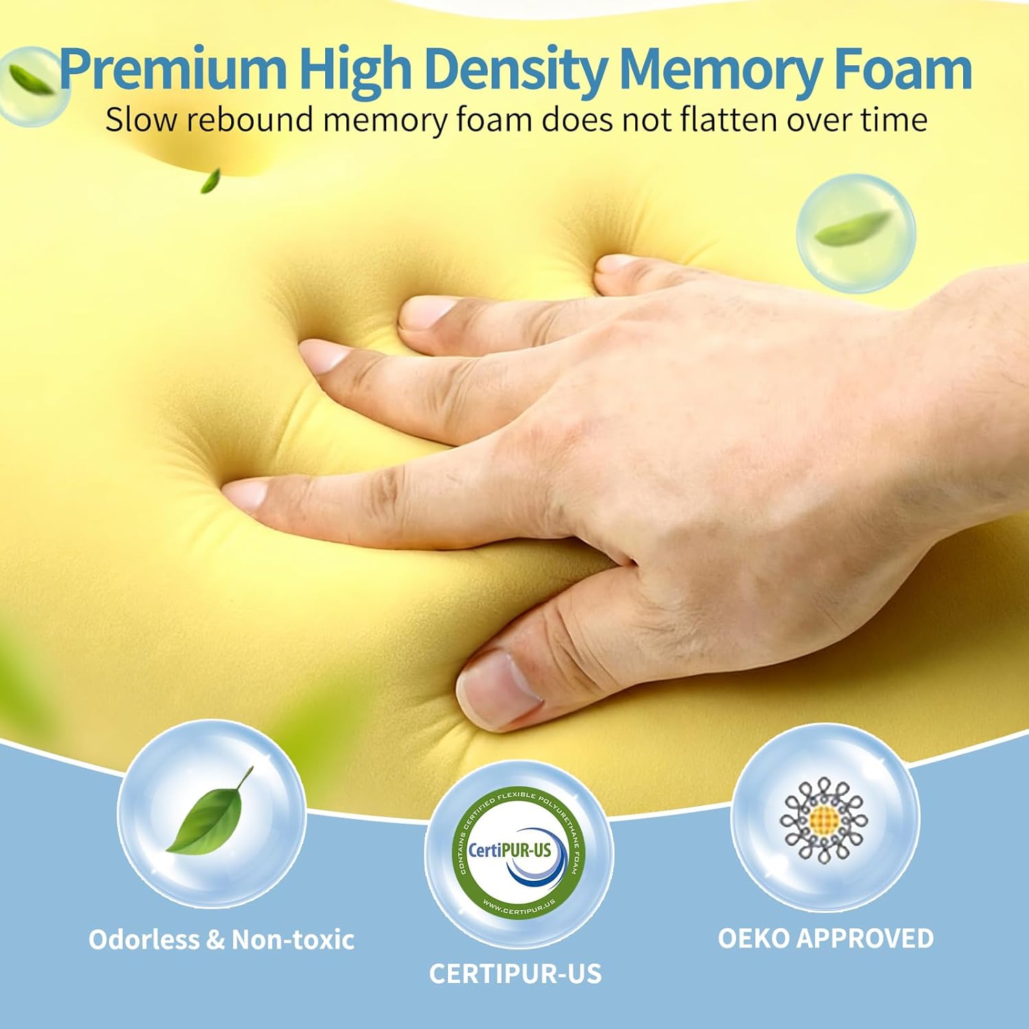 Orthopedic Butterfly Memory Foam Pillow
