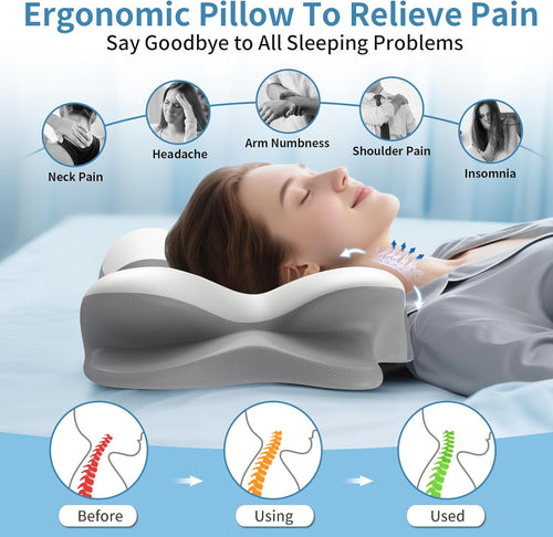 Orthopedic Butterfly Memory Foam Pillow